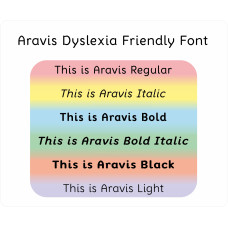 Aravis Dyslexia Friendly Font: Website Licence