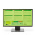 24" Widescreen Monitor Overlay - Celery