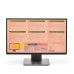 24" Widescreen Monitor Overlay - Pink