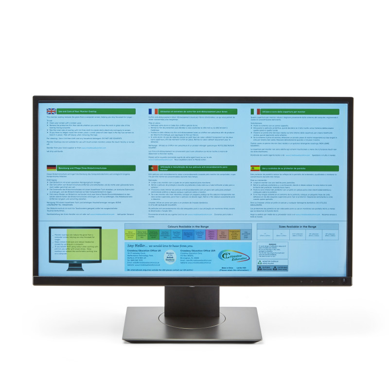 Coloured Wide-Screen Monitor Overlays